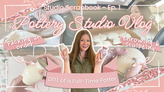 ✨ Day in the Life of a Full-Time Potter & Ceramic Artist - Studio Scrapbook Pottery Vlog Episode 1 ✨