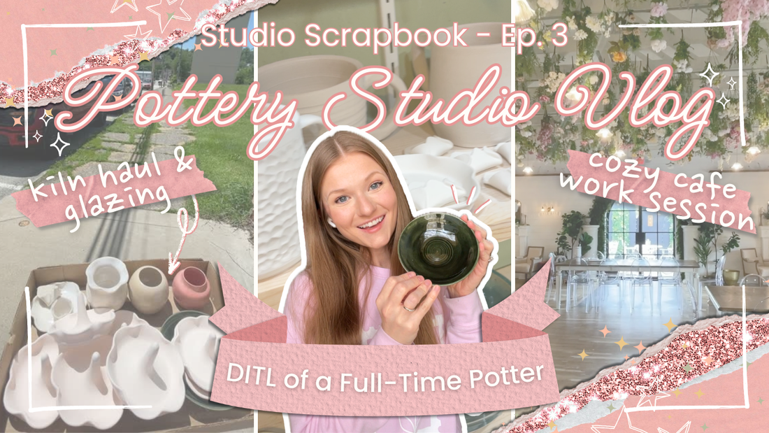 ✨ Kiln Haul, Coffee Shop, & Glazing | Day in the Life of a Full-Time Potter - Pottery Studio Vlog ✨